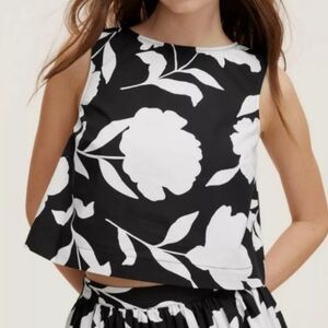 Kate Spade X Target Classic Rose Shell Sleeveless Top 100% cotton